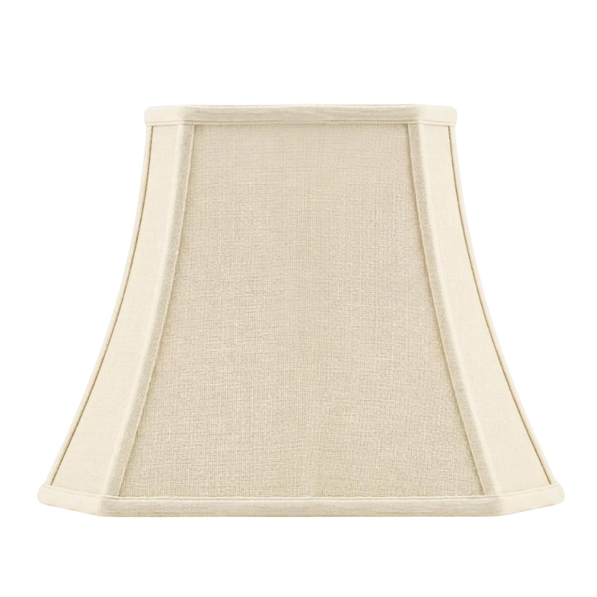 BSO-710-18EG-2 Rectangle Cut Corner Basic Lamp Shade, (7x10) x (12.25x18) x 13.25, Eggshell, 2-Pack ((7x10) x (12.25x18) x 13.25 / Eggshell - 2 Pack)