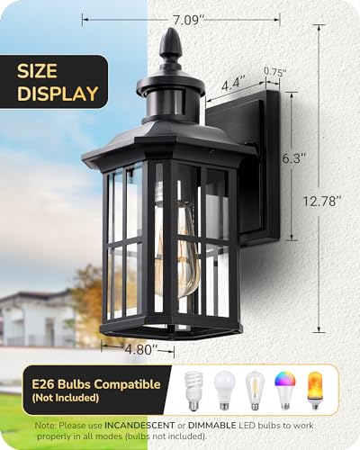 Motion Sensor Outdoor Wall Light