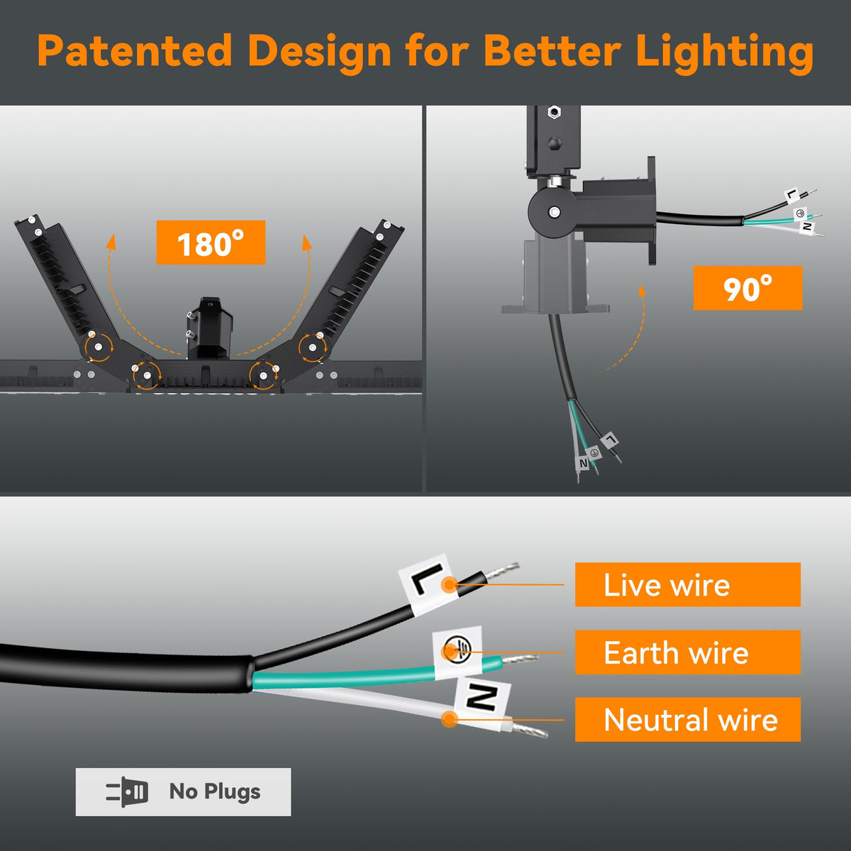 2025 New Upgraded 600W Dusk to Dawn LED Parking Lot Light 90000lm 5000K (600W)