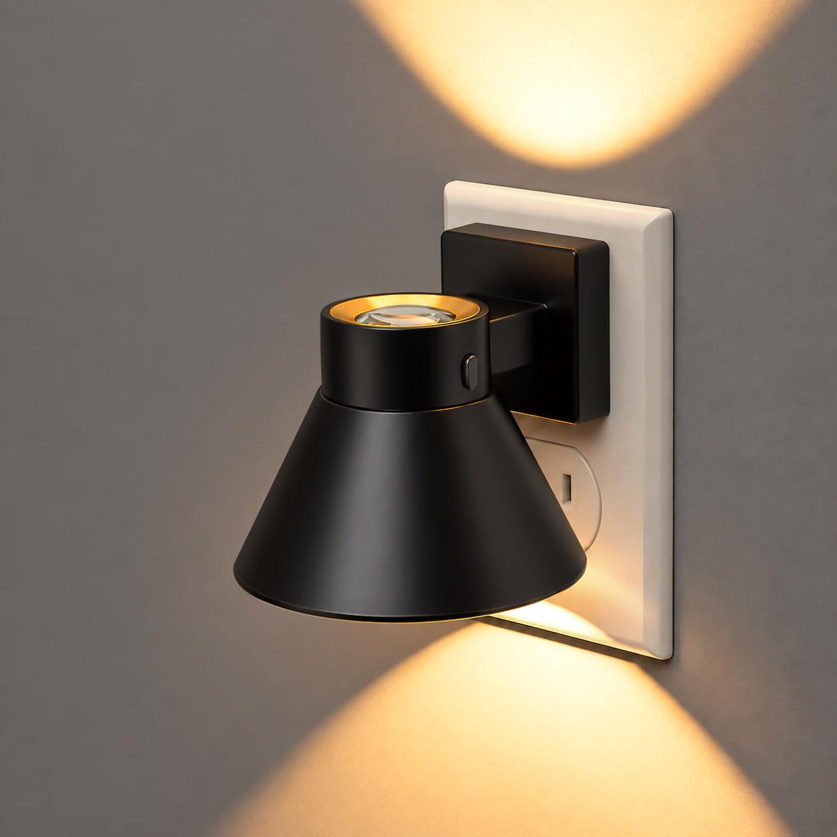 Projector Night Light Plug in (Black / 1 Pack)