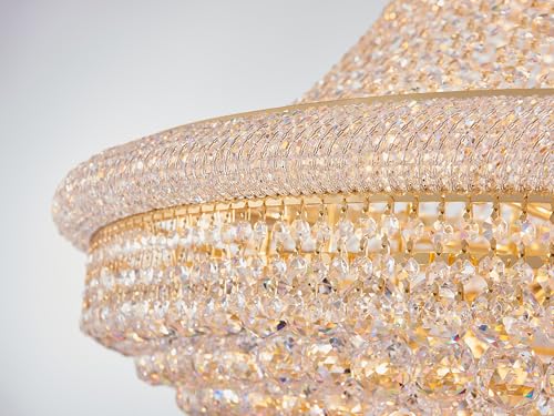 Extra Large High Ceiling Chandelier (Gold / D47")