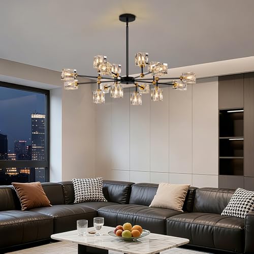 Sputnik Crystal Chandelier with 16 (Black / 16-Light)