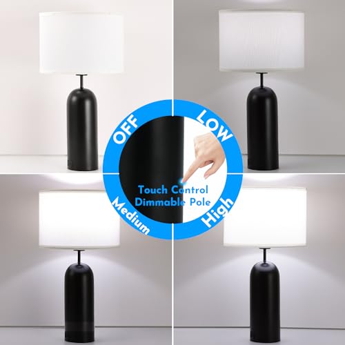 Round Table Lamp Set of 2