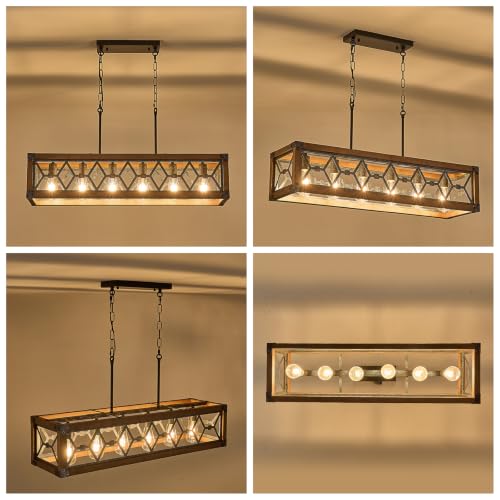 Farmhouse Kitchen Island Lighting 6 (6 Light Diamond)