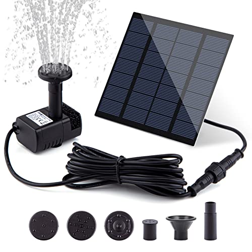 Solar Fountain for Bird Bath
