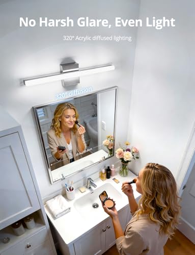 Vanity Light Fixtures for Mirror (5CCT-Not Dimmable / 24inch-2 pack)