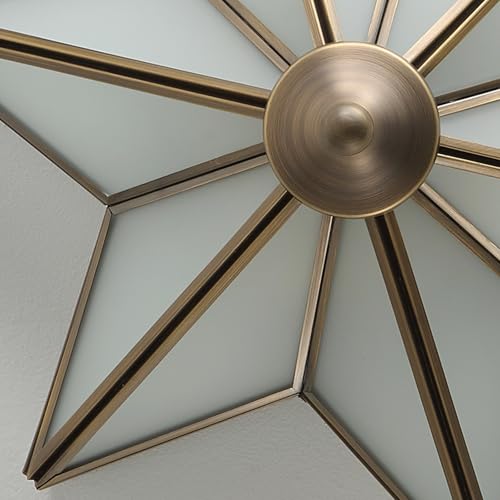 Brass Star Ceiling Light