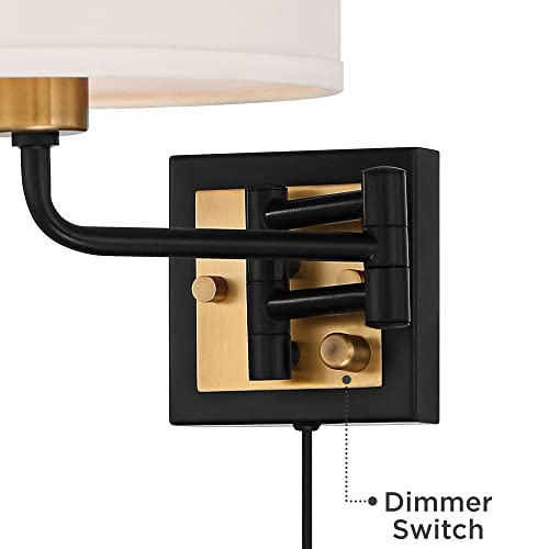 Joelle Black Brass Swing Arm Plug