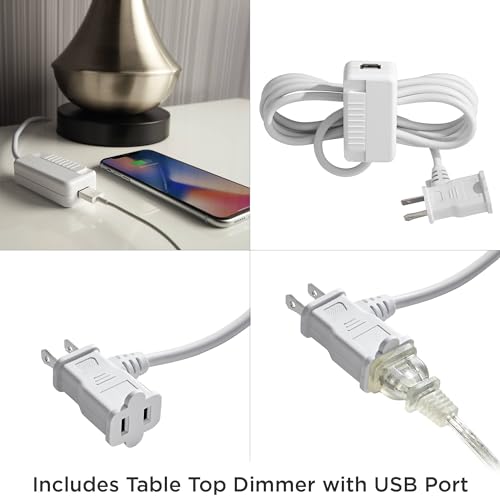 Pablo 27" Tall Table Lamp Dimmer Blue Art Glass and USB Charging Port (Blue Art Glass - USB Dimmer Included)