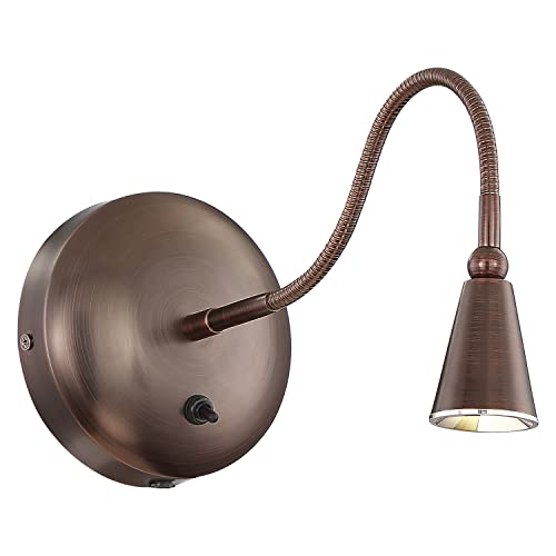 62089 BRZ Gooseneck Wall Sconce (Bronze Finish)