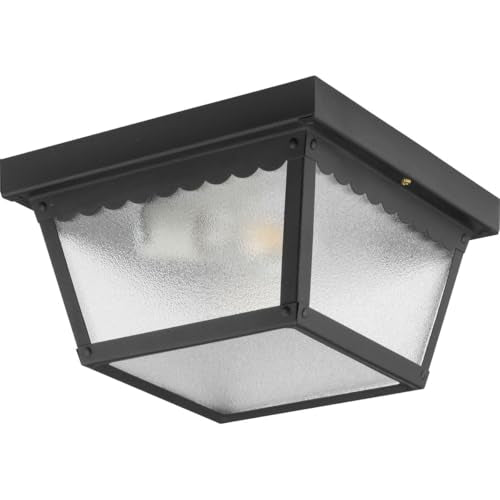 9.25" 2 Light Flush Mount Light (Matte Black / 9.25-Inch Diameter x 5-Inch Height / 2-Light)