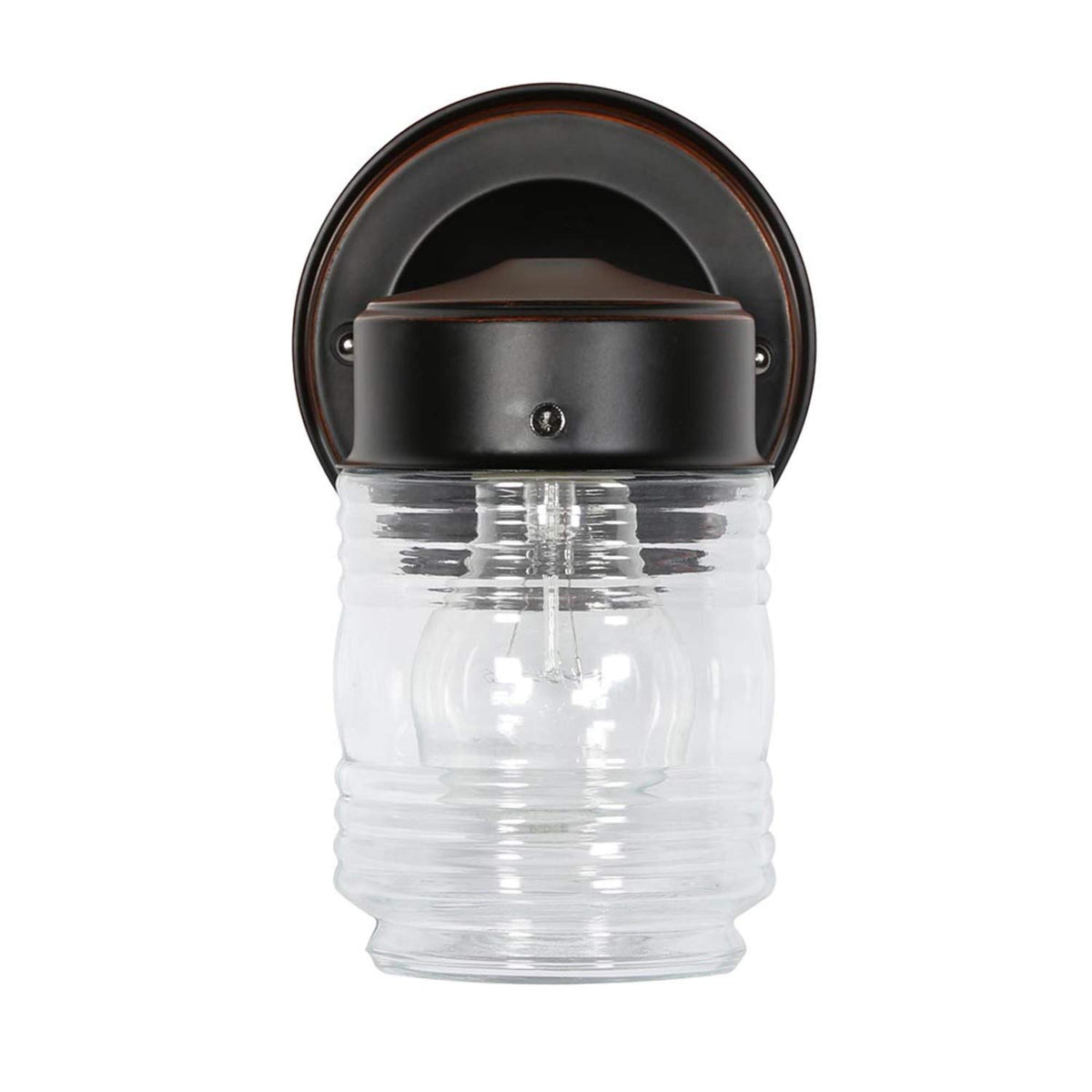 Jelly Jar Outdoor Wall Light (Oil-Rubbed Bronze)