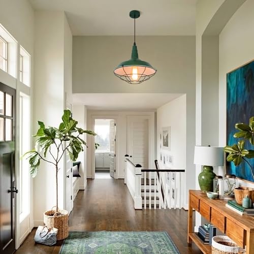Farmhouse Green Pendant Light (Green / Standard - 10.5inch)