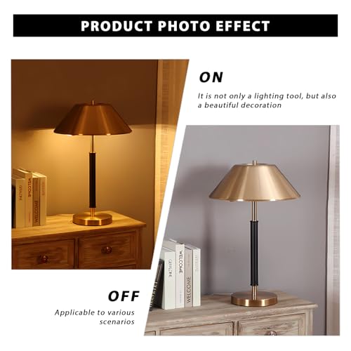 Modern Metal Table Lamp with Fabric Shade Adjustable Arm E27 Base Eye Protection for Office Study Living Room Bedroom