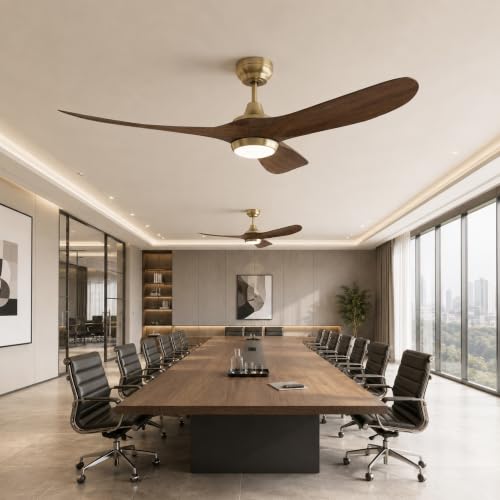 60 Inch Ceiling Fan with Lights (Gold & Brown / 60 inch)