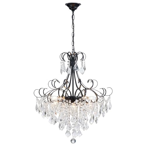 Crystal Chandelier Flushmount Pendant Light Modern Lighting Fixture