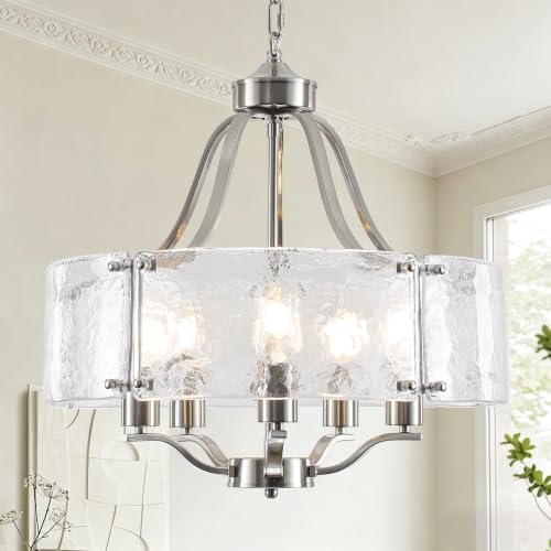 19.7'' Brushed Nickel Chandeliers for Dining Room (19.7 inch)