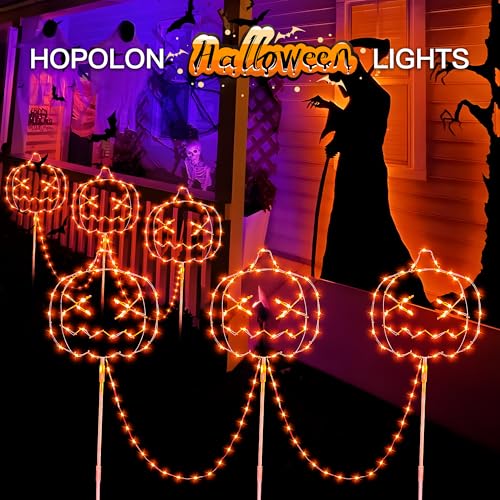 3PACK Halloween Walkway Lights (Orange / 163LED)