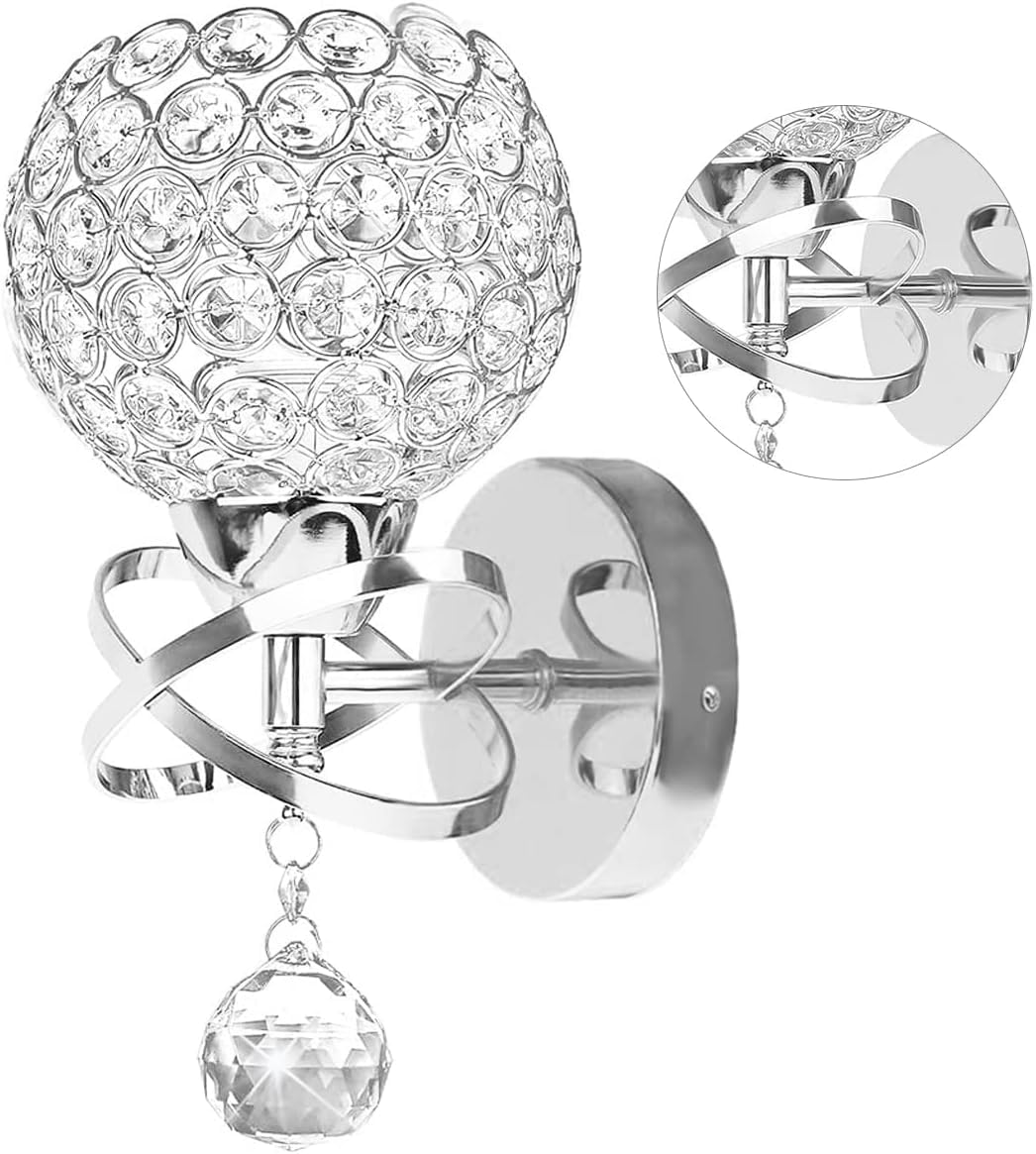 Silver Crystal Sconces (A2-Silver)
