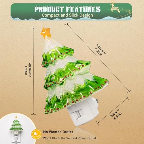 Christmas Tree Night Light (Christmas Tree-3000K / 1 Pack)