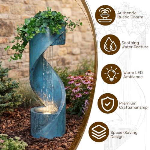 Outdoor Waterfall Fountain Tall Design (31.69h)