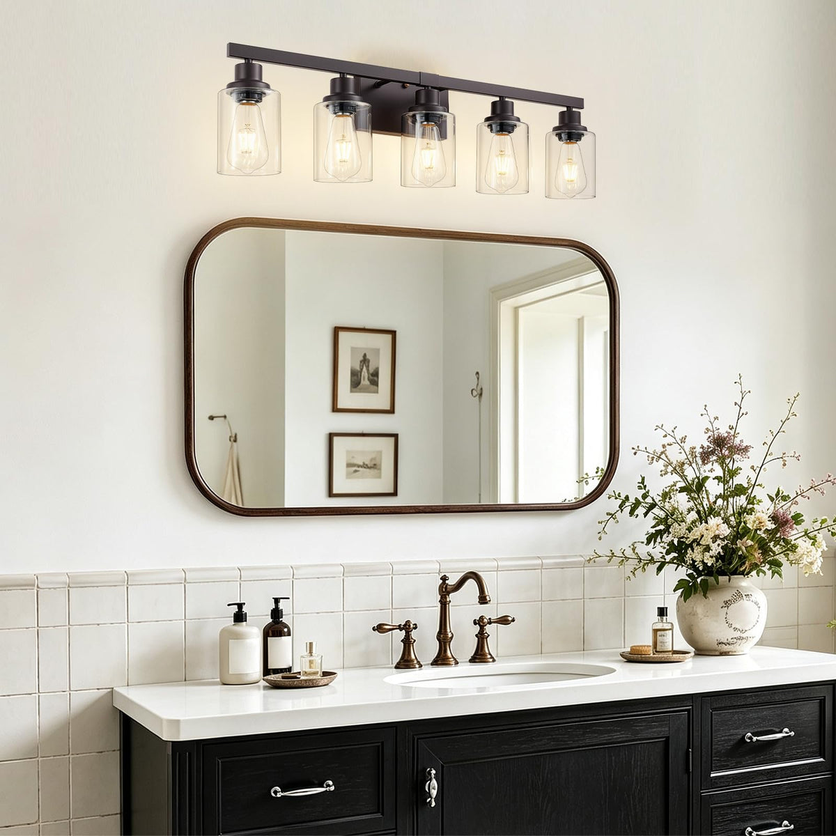 5 Light Oil Rubbed Bronze Bathroom Light Fixtures (Oil-Rubbed Bronze / 5-light)