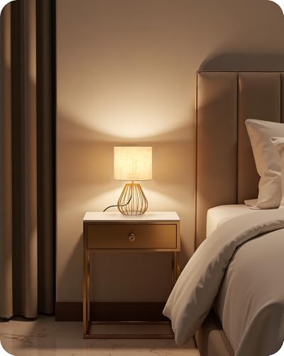 Gold Table Lamps Set of 2 (2Pack Beige + Gold)