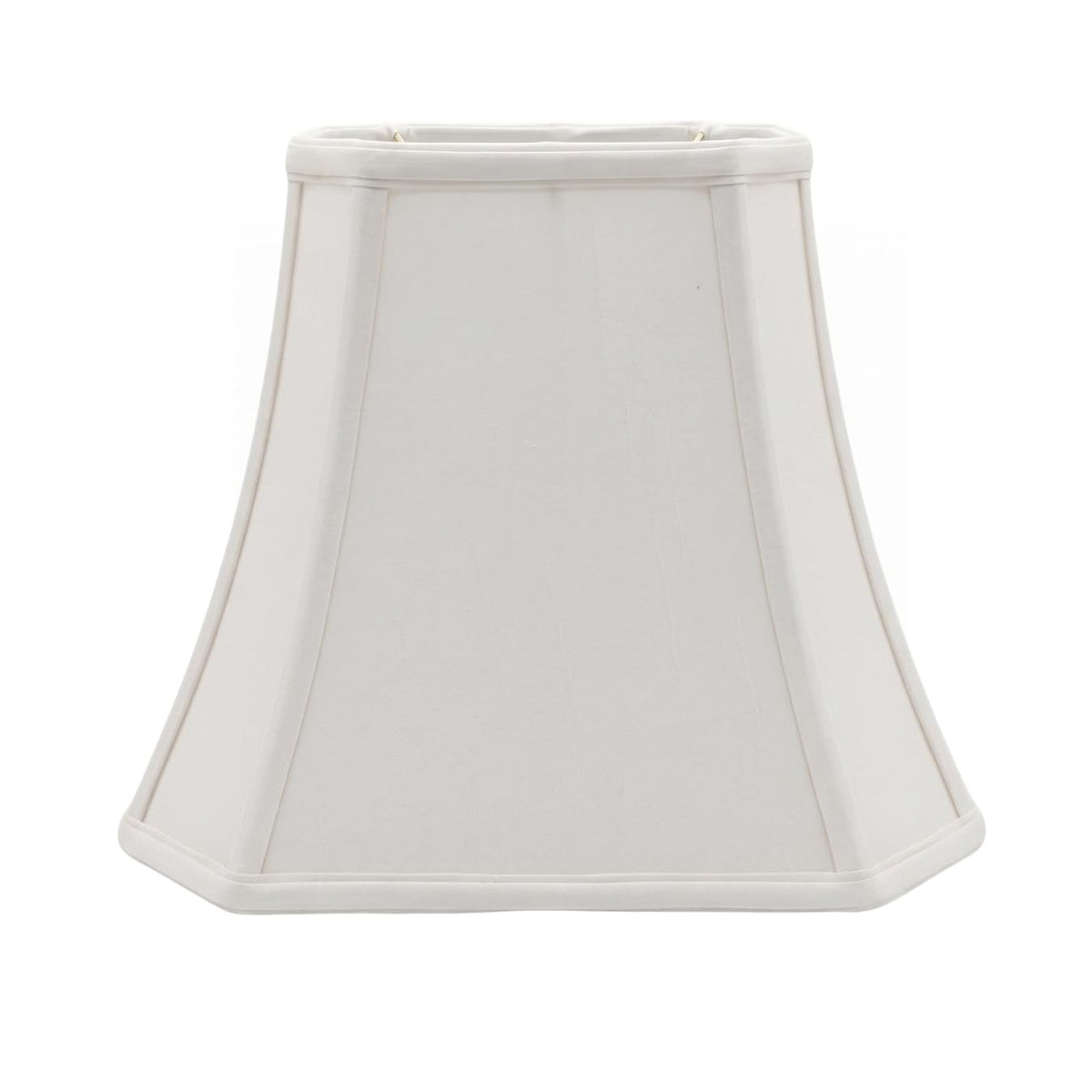 BSO-710-12WH-2 Rectangle Cut Corner Basic Lamp Shade, (5x6.5) x (8x12) x 10, White, 2-Pack ((5x6.5) x (8x12) x 10 / White - 2 Pack)