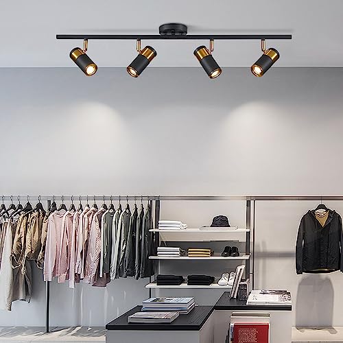 Black 4 Light Track Lighting (Black(4-lights))