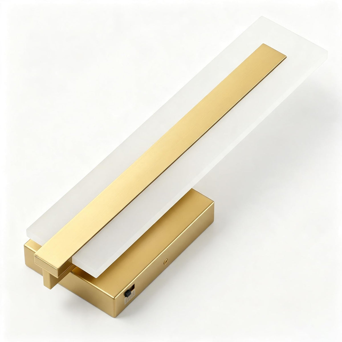 Hardwired Gold Dimmable Modern LED Wall Sconce 2 Packs 3000K 3500K 4000K 5000K 6000K Indoor Wall Lights Up and Down Wall Mount Light for Living Room Bedroom Hallway Corridor (Gold)