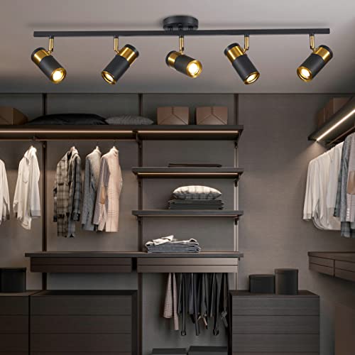 5 Light Track Lighting (Black(5-lights))