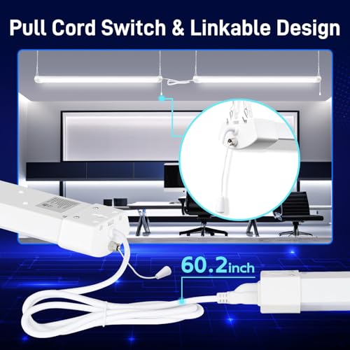 4FT 120W LED Shop Light Linkable (White / 4FT-120W)