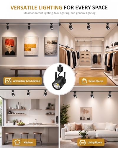 12 Pack LED Track Lighting Heads with Remote