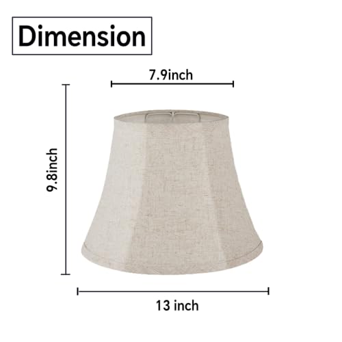 Royal Beige Linen Lamp Shade Set of 2 (Beige)