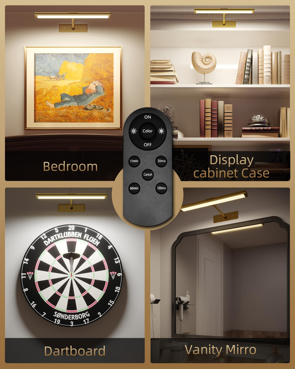 Picture Light for Wall (Gold / 13inch)