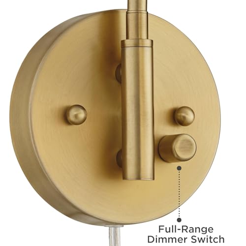 Camila 8 1 4" Brass and Glass Globe Plug (Brass - Single)