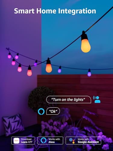ZB1 AI Smart Outdoor String Lights (54 FT)