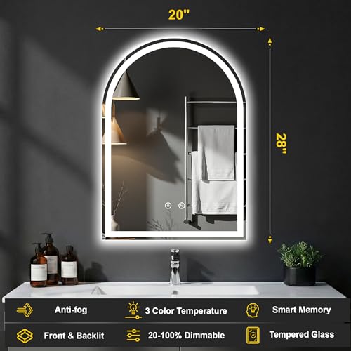 Arched LED Bathroom Mirror