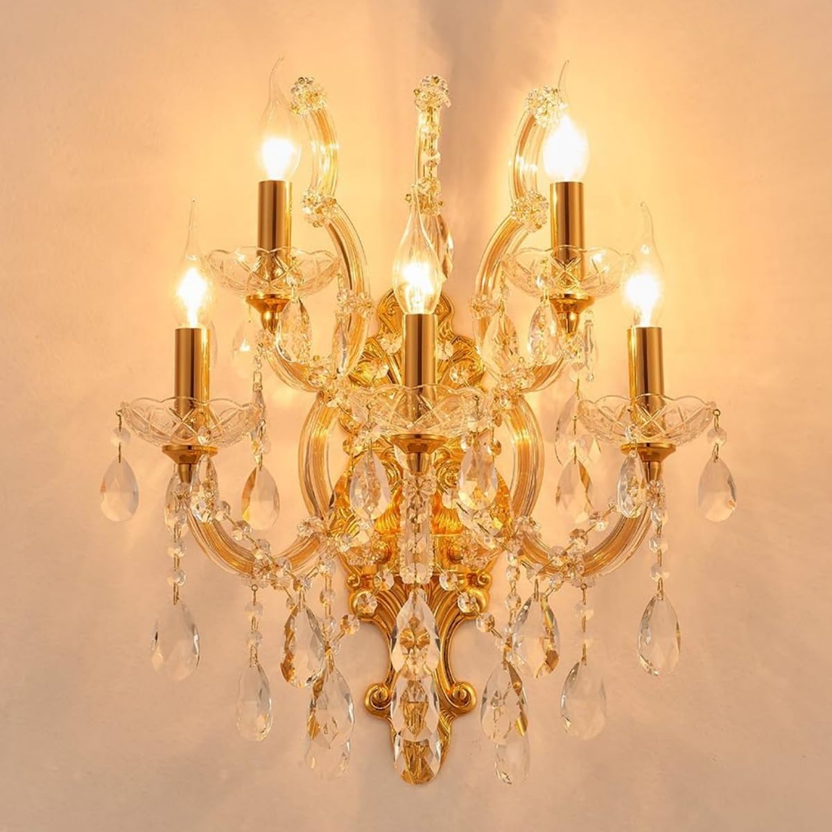 Large Modern Crystal Wall Lights (YL6035G-5)