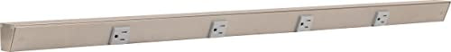 Task Lighting APT Angled Power Strip 36 inch (36 inch Standard / Satin Nickel)