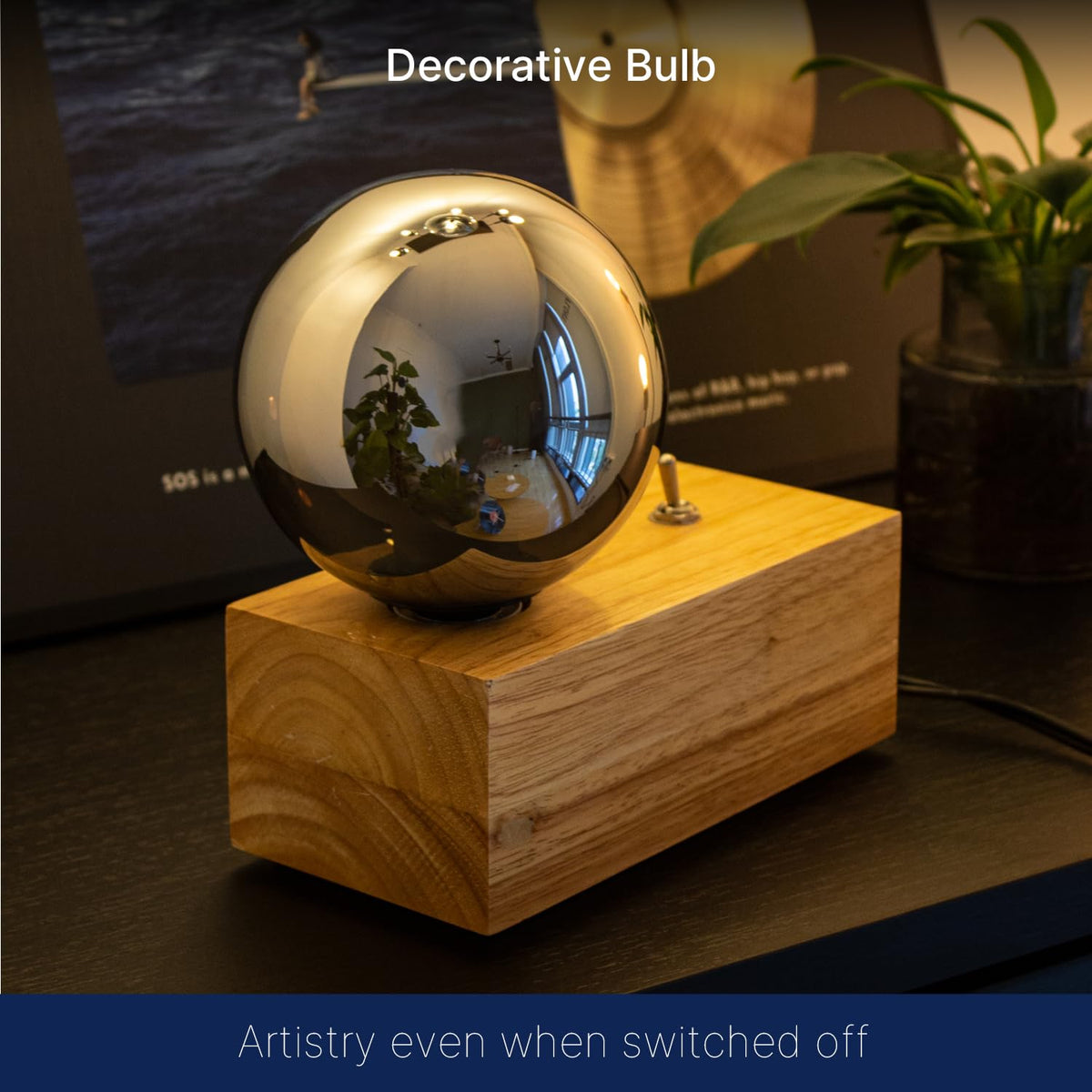 G125 Decorative Large Globe LED Bulb (1800k-80lm)