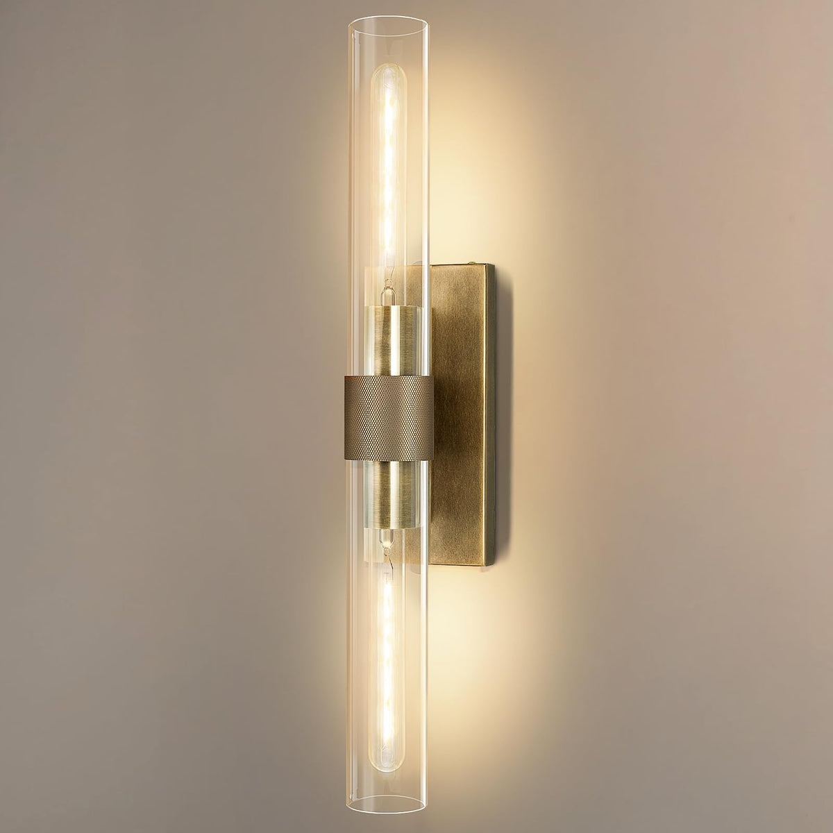 Brass Bathroom Vanity Wall Sconces (Bronze-A-Warm / 22.8"-1 Pack)