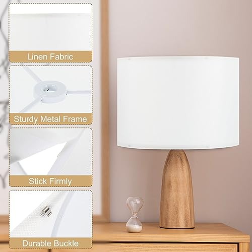 Drum Lamp Shades Set of 2 (White)