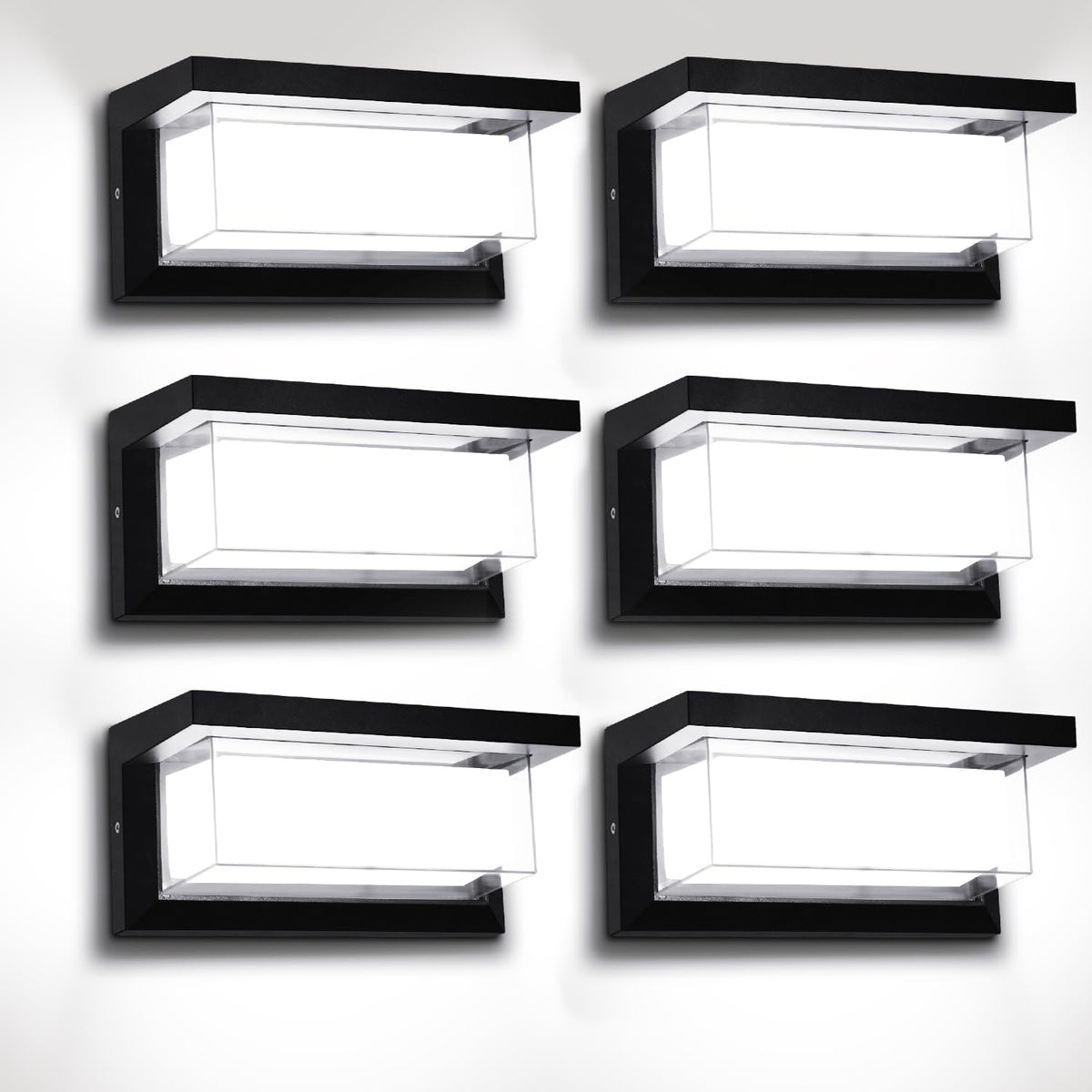 Porch Light Outdoor 6000K (18W-6000K-6Pack)