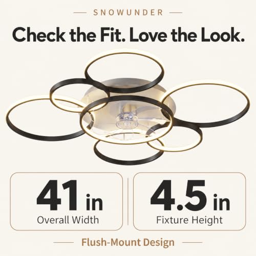 41" Ceiling Fans with Lights