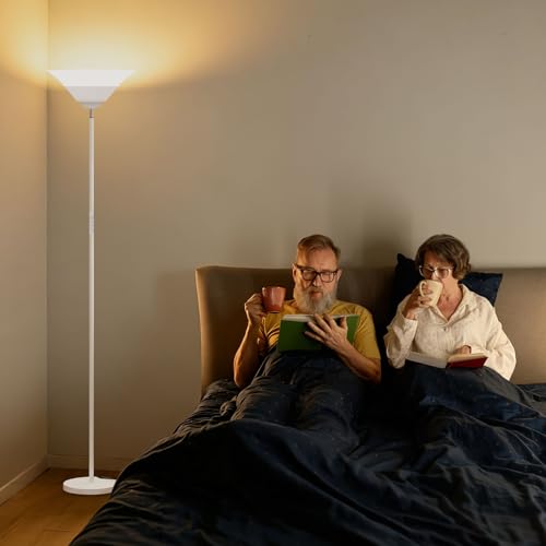 Torchiere Floor Lamp (White)