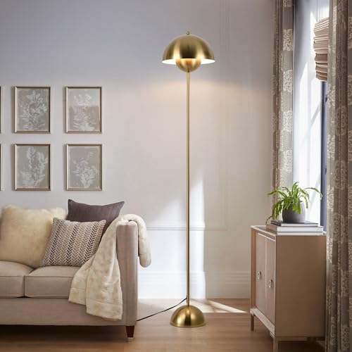 Mid Century Modern Metal Bud Floor Lamp for Home and Office