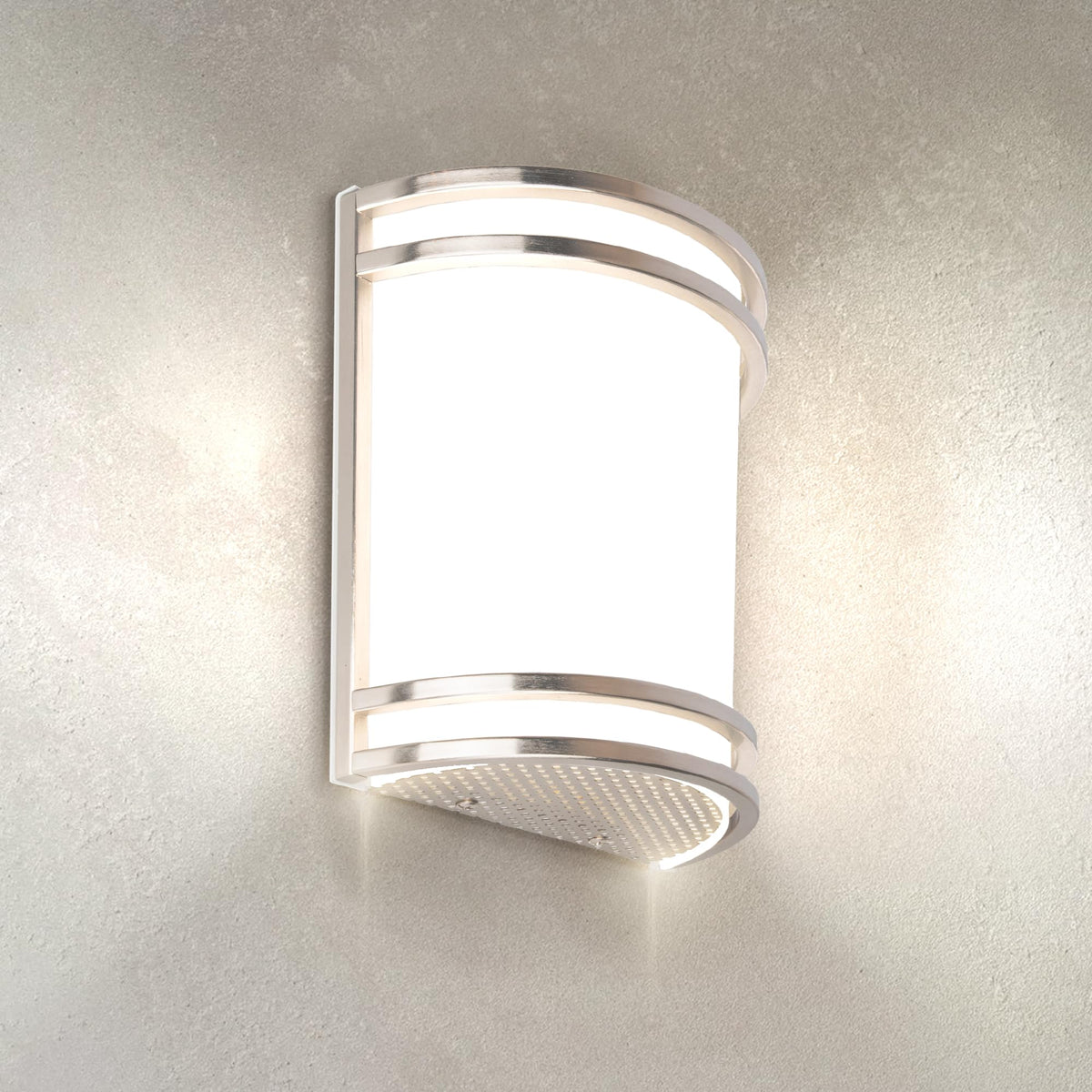 Indoor LED Wall Sconce Lights (8 Inch | Nickel / 1 Pack)