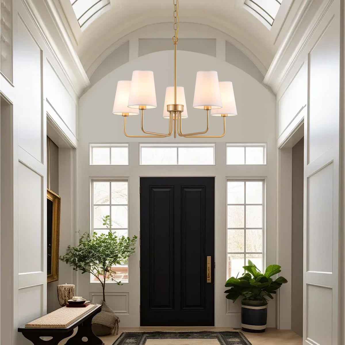 Farmhouse Chandelier (Gold)