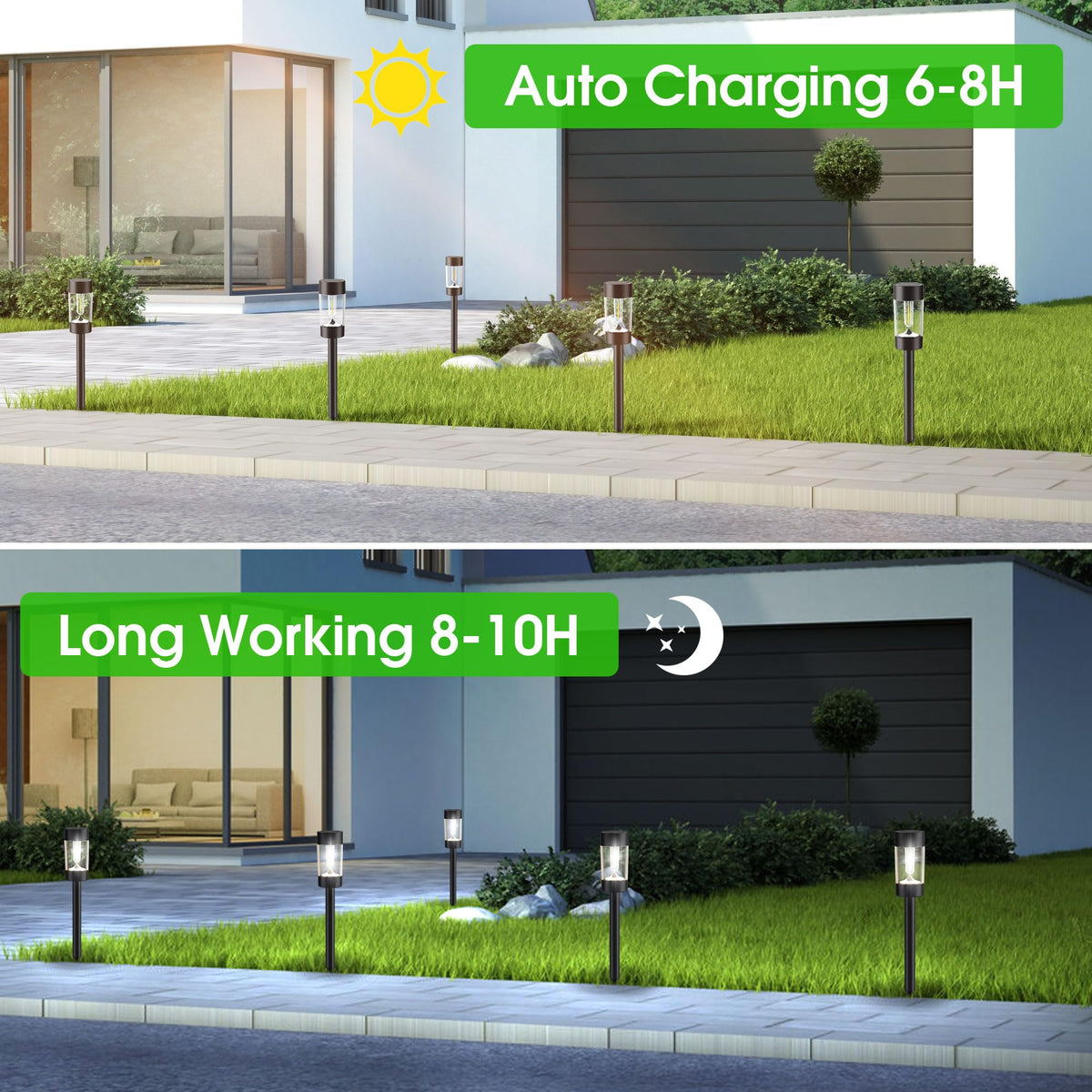 Solar Pathway Lights Outdoor Waterproof (Cold)